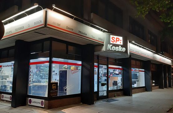 Koske Elektrohandel Ladengeschäft über uns